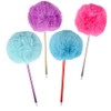 6 Pack Pom Pom Pens Cute Faux Fur 3.5" Pom
