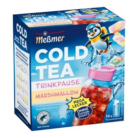 Meßmer Cold Tea Drinking Break Marshmallow Fruit Tea Naturally Flavoured Marshmallow Flavour Limited Edition for Cold Infusion 14 Pyramid Bags