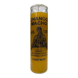 Generic Chango Macho Orange Pillar Candle