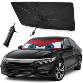 Parasol de coche para parabrisas delantero, plegable, para bloquear los rayos UV y con protección contra el calor solar, 145 x 79 cm