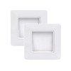 VCE Brush Faceplate White Single Gang Brushplate Brush Wall Plate