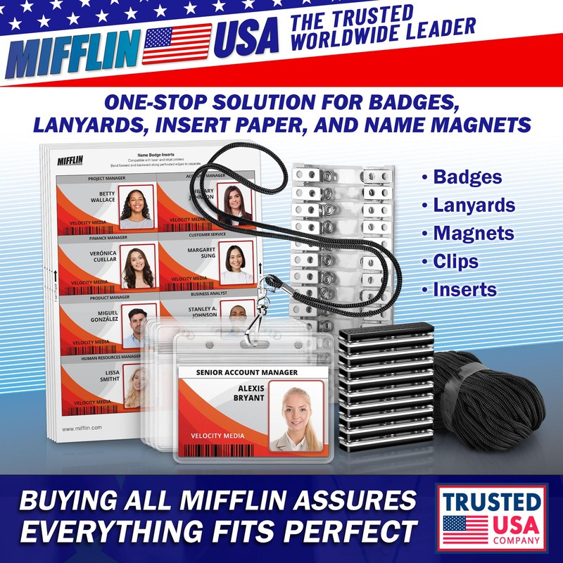 Mifflin Passport & Card Holders (Clear, 102x152 mm, 50 Pack),