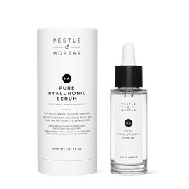 Pestle & Mortar 2% Pure Hyaluronic Acid Serum for face with Vitamin B5, Hydrating, Plump & Anti Ageing, Vegan & Cruelty-Free 30ml