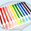 Crayons Triangle Marker Pen Shape, 12 Colors, No Smudge Hands,