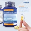 Omega 3 Fish Oil 1000mg, 360 Softgel Capsules. 12 Months