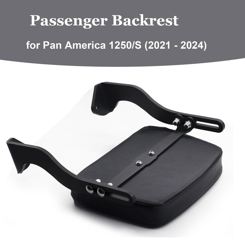 Motorcycle Passenger Sissy Bar Adjustable Backrest Pad Compatible with Harley