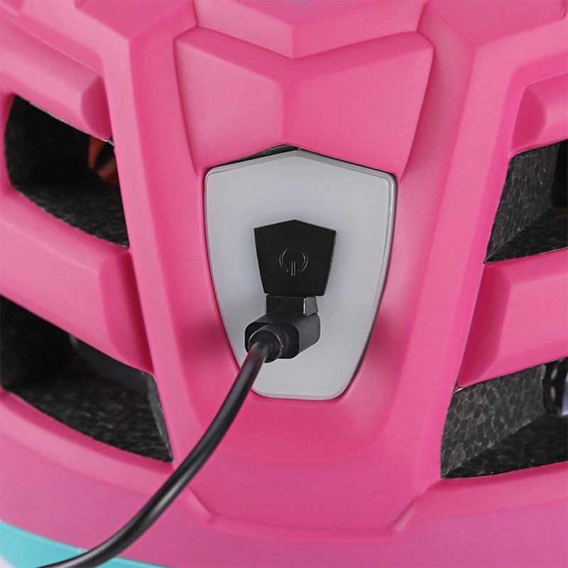 Children Helmet Adjustable Safety Helmet with Warning Light for Scooter