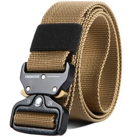 KingMoore Men's Tactical Belt Heavy Duty Webbing Belt Adjustable Military Style Nylon Belts