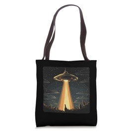 Funny UFO Beams Outfit for Beer and drunk Aliens Lovers Tote Bag