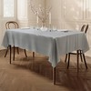 Extra Large Rectangular Fabric Tablecloth 150x250cm 59"x98" Light Grey