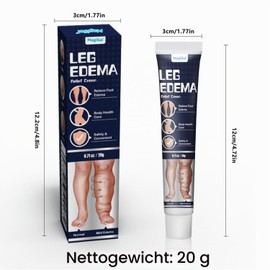 Edema Cream for Legs, Edema Cream for Swollen Feet, Edema Relief Leg Treatments Cream, Relieve Leg and Feet Fatigue and Improve Blood Circulation in the Legs, 20 g