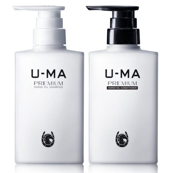U-MA Uma Shampoo Premium (Quasi-Drug) & Uma Conditioner Premium Set, Scalp Shampoo, Dandruff, Itching for Men