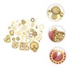 Operitacx 40pcs Tiny Watch Cogs Metal Gear Charms for Jewelry