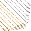 Lemonkey 24 Pack Necklace Chains Bulk,Gold and Silver Plated DIY