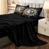Sun and Moon Comforter Set Black Boho Bedding Set Celestial