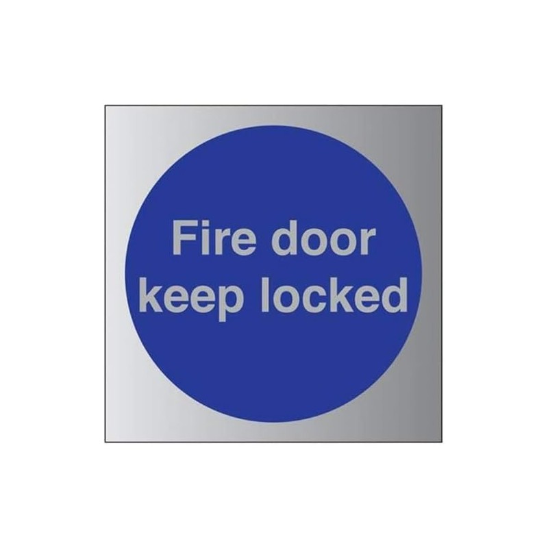 VSafety Fire door keep locked Sign - 150mm x 150mm