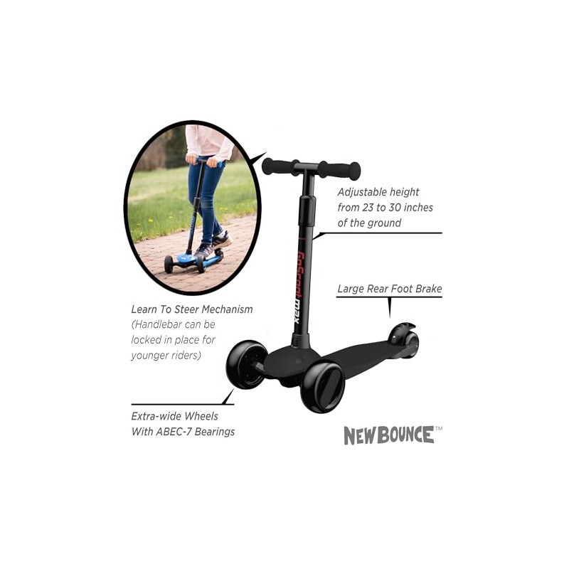 New-Bounce Scooters for Toddlers - 3 Wheel Scooter for Kids
