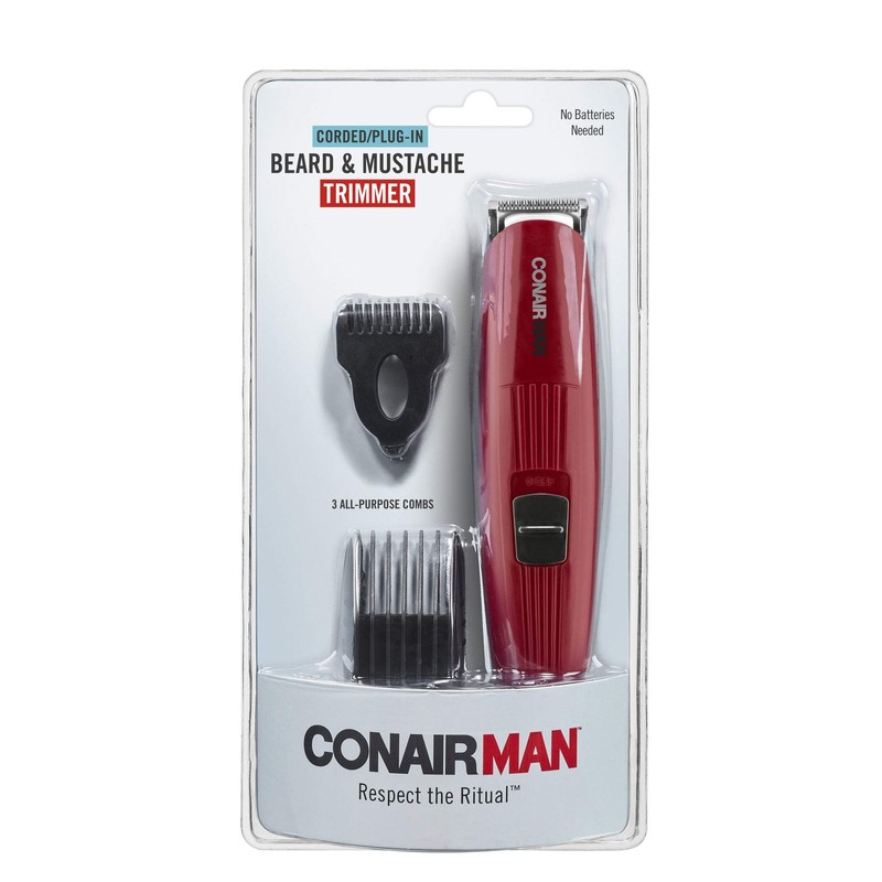 ConairMAN Beard Trimmer for Men Includes Nose and Ear Hair