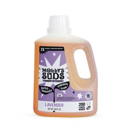 Molly's Suds Liquid Laundry Detergent | Natural Laundry Detergent Soap for Sensitive Skin | 2x Concentrated, High Efficiency (HE) (Lavender - 200 Loads)