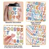 1350 Letter Stickers 15 Sheets Alphabet Stickers 0.5in Vinyl Self-Adhesive