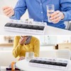 Geepen 7 Day Pill Organizer, Weekly Pill Organize Case, 14