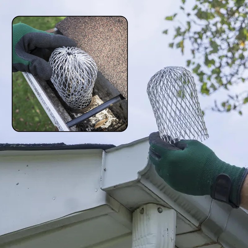 ALI2 4 Pieces Gutter Gutter Grids Aluminium Gutter Grille Drip