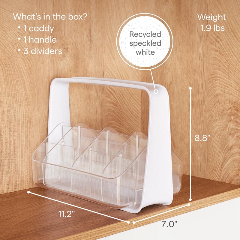 YouCopia SipStation Hydration Caddy, Hydration Packet Storage, Adjustable Electrolyte Powder