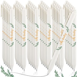 Ireer 36 Pcs Baby Shower Pens Gifts Bulk Party Favors for Guests Games Neutral Gender Reveal Favors Baby Shower Prizes Souvenirs Gift Bags Stuffer Supplies(Sage Greenery)