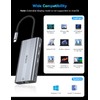 XAOSUN USB C Docking Station Dual Monitor, 10Gbps USB C