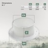 Vent Systems 150 mm / 5.90'' Inch - White -