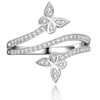 Silver Rings for Women Cute Butterfly Rings Size 6-10 Cocktail