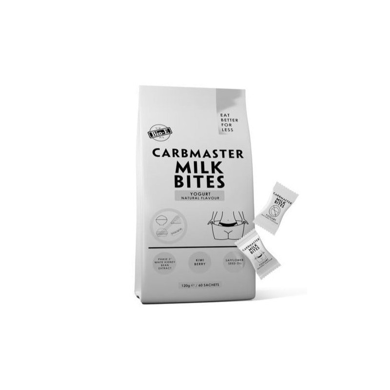 Bio-E CarbMaster Milk Bites Yogurt Natural Flavour 60 Sachets 120g