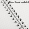 RETTACY Spiral Notebook College Ruled, 300 Pages, A5 Medium Size
