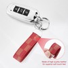 JUSTTOP Leather Keychain, Creative Car Key Chain with Anti-Lost D-Ring