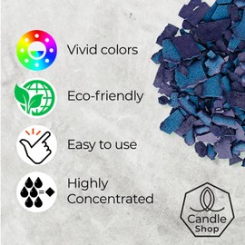 Candle Shop - Black Color 2 oz - Dye Chips for Making Candles - Candle Wax Dye - A Great Choice of Colors