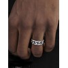 ChainsHouse Stainless Steel Ring for Men Cuban Link Chain Ring