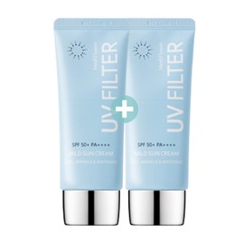 (1+1) UV Filter Cica Sun Cream 50ml Organic Tea SPF 50+ PA++++ - 2. UV Filter Mild Sun Cream 50mlx2 / (1+1)유브이 필터 시카 선크림 50ml유기자차 SPF 50+ PA++++ - 2.유브이 필터 마일드 썬크림 50mlx2