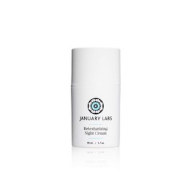 January Labs Skin Essentials Crema De Noche Retexturizante, Hidratante Antiarrugas, Frasco De 1.7 Oz.                                                 