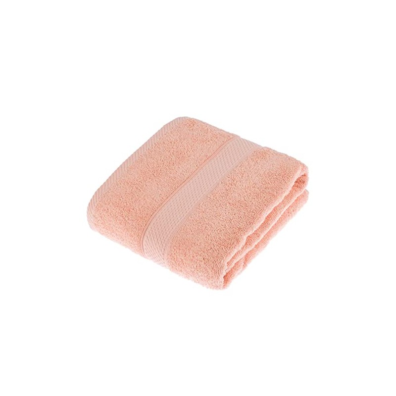 HOMESCAPES Peach Turkish Cotton Bath Towel Super Soft Thick &