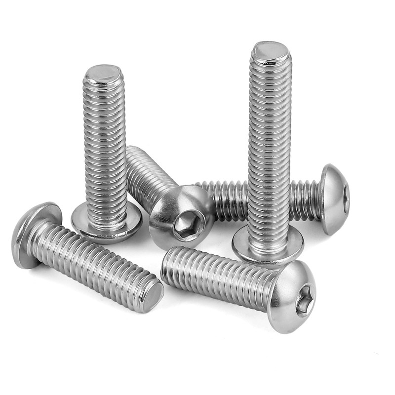 5/16-18 x 3/4" Button Head Socket Cap Screws, 304 Stainless