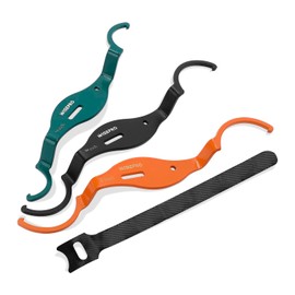 WISEPRO 3 PCS Lockout Wrench Kit, Conduit Lockout Wrench Set, ½ & ¾ & 1 Inch Metal Steel Construction Spanner Wrench, Offset Bends, Loosen/Tighten Locknuts in Tight Spaces.