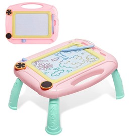 Pizarrón Magnético de Dibujo y Escritura Pizarra de Dibujo Magnética Pizarrones Mágicos para Pizarrones para de Juguetes para de Regalo de Cumpleaños (Rosa)