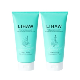 LIHAW Moist Cleansing Gel, No Need to Wash Face, CICA Blend, Oil Angel, Matsuke OK 10.6 oz (300 g) x 2 Bottles