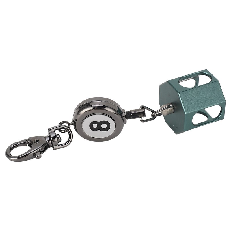 Retractable Billiards Pool Cue Chalk Holder Retractable Drawing Belt Clip