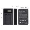 SEIVI Camera Battery Single Charger with LCD Display USB Intelligent