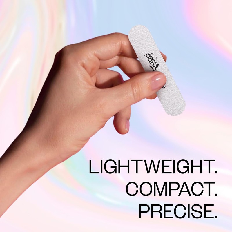 "PANA 25PCS Mini Double-Sided Zebra Nail Files – 180/240 Grit