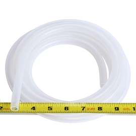 Pure Silicone Tubing - 3/8" ID x 1/2" OD - High Temp Kink-Free Hose Tube 500F (15 Feet)