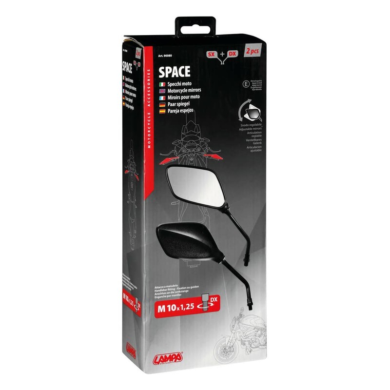 motorcycle mirrors pair space