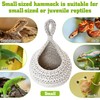 PINVNBY Bearded Dragon Hammock, Wall-Mounted Snake Hammock with Adhesive Hook