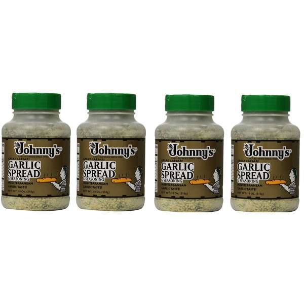 Johnnys Garlic Spread and Seasoning XjECar, 4Pack (18 Ounce)